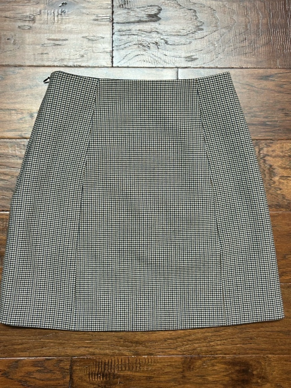 Babaton Houndstooth Mini Skirt Size 2 Aritzia Brown Black